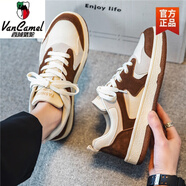 西域骆驼男鞋夏季2025鞋子男潮流运动百搭平板鞋休闲皮鞋男款潮鞋 N8221卡其-骆驼官方品牌旗舰 43