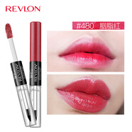 露华浓（Revlon）持久锁色双头唇彩口红不掉色不沾杯唇蜜唇釉女士化妆品女彩妆美妆 480#胭脂红