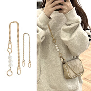 匠心手工坊适用于蔻驰麻将包延长链coach腋下包包珍珠加长链条改造配件单买 珍珠链+链条总长60cm+装饰链35cm
