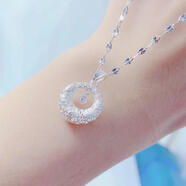 绝世情缘老凤凰纯银灵动流苏福袋吊坠2023新款单独坠子项链女款990足银镶 990花丝灵动平安锁吊坠