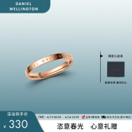 丹尼尔惠灵顿（DanielWellington）dw戒指男时尚饰品玫瑰金情侣对戒生日礼物送男DW00400024