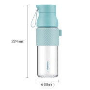 乐扣乐扣（LOCK&LOCK）水滴玻璃杯 清水蓝 LLG594BLU 500ml
