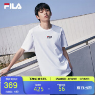 FILA  斐乐官方男士短袖T恤2025运动时尚纯棉圆领针织衫
