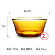多莱斯多莱斯法国进口钢化玻璃碗宝宝辅食碗儿童餐碗甜品碗调料蘸料小碗 琥珀色2006D