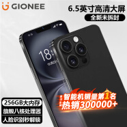 金立新款256GB八核智能手机超薄长续航全网通微信八开6.5英寸大屏人脸识别老年人学生电竞游戏备用 黑色 8核+256GB