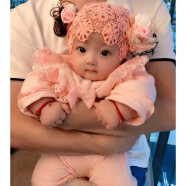韩版儿童发带宝宝假发头饰帽子头花女婴儿发箍公主0-1-2-3岁 茜茜公主 6-18个月