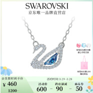 施华洛世奇（SWAROVSKI）Swan优雅天鹅项链女吊坠轻奢小众送女友生日礼物女 蓝调天鹅 5521074