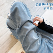 TONCY女童牛仔裤宽松休闲长裤尾货