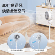 志高（CHIGO）电风扇空气循环扇家用风扇落地电风扇轻音节能台立两用电扇涡轮换气对流俯仰桌面 遥控款【触屏定时预约-可拆洗-整屋循环】