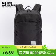 Jack Wolfskin狼爪背包男款女款秋冬户外旅行便携收纳双肩包A62529 6000黑色