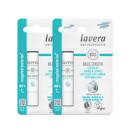 Lavera德国拉薇进口天然有机润唇膏lip balm 补水保湿男女士孕妇可用 零敏感润唇膏两支