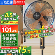 钻石牌（DIAMOND）电风扇落地扇家用风扇立式大风力客厅落地风扇宿舍办公室摇头轻音劲风远距电扇定时 18英寸五叶机械【4档定时】