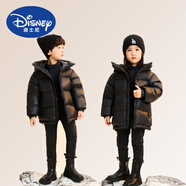 迪士尼（Disney）童装儿童羽绒服新国标黑金标亲子装男女童冬装保暖外套中大童棉袄 黑色 160cm身高145-155CM