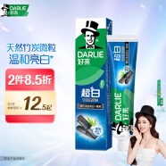 DARLIE好来(原黑人)超白竹炭深洁牙膏温和清新去牙渍亮白含氟190g