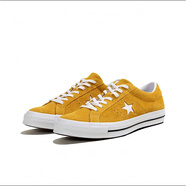 匡威（Converse）经典翻毛皮秋季一星低帮滑板运动鞋163245c163757c官方旗舰 黄色165033c 现货 41