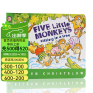 五只小猴子坐在树上 Five Little Monkeys Sitting in a Tree 英文原版绘本  廖彩杏书单 fivelittle monkeys