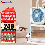 格力（GREE）电风扇升降转页扇家用落地扇宿舍风扇办公室卧室风扇定时节能遥控台立式鸿运风扇学生风扇落地风扇 KYS-3001B 遥控款-3档风速