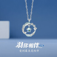 春浅羽你相伴S925银项链女生生日礼物实用送女友老婆妈妈女士锁骨链