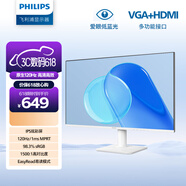 飞利浦23.8英寸 IPS 原生120Hz 4ms 低蓝光不闪屏 HDMI+VGA 节能认证办公显示器 241V8W升级款24E2N2100W