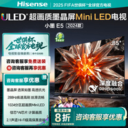海信电视小墨 E5 2024款 85英寸 DeepSeek AI电视 1024分区 Mini LED墨晶屏 85E5N-D 政府补贴20%