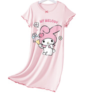 儿童冰丝莫代尔睡衣裙小孩夏季超薄款三丽鸥中大童连衣裙女童睡裙 10478 160 【20码】身高150-160CM