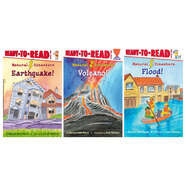 英文原版 自然灾害 科普绘本 3册 ready to read natural disasters: Volcano火山/Earthquake 地震 flood洪水 儿童启蒙认知科普百科