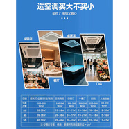 TOYO天花机变频一级能效吸顶空调店铺办公商用中央空调   大3匹 一级能效 变频冷暖