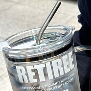 润华年1000ML大容量2024新款刻度玻璃喝水杯子带盖吸管杯办公室夏季 银色钢吸管-单管 大容量吸管杯1L【耐高温