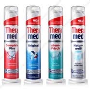 汉高（Theramed）德国进口牙膏100ml 按压直立式清洁清新口腔 5支装 颜色随机