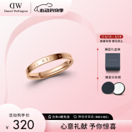 丹尼尔惠灵顿（DanielWellington）dw戒指女时尚玫瑰金对戒男女同款520礼物送女友DW00400017