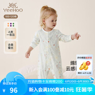 英氏（YEEHOO）婴儿衣服新生儿连体衣男女宝宝纯棉新疆棉婴幼儿居家爬服四季款 丛林鹦鹉【襟蛤款】 90cm (建议1-2岁 9.5-13kg)