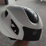 HKMW机适用AI智能骑行头盔带摄像头自行车头盔行车记录仪蓝牙语音公路成人款 白色款