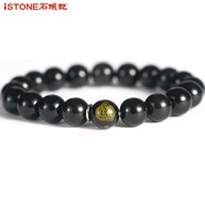 石头记（istone）新品/石头记黑曜石手链十二生肖本命佛守护神男女款本命年手串 (圆珠10mm)不动明王-鸡
