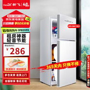 新飞 FRESTEC新飞冰箱小型租房用 一级能效冷 藏冷冻两用1-2人家用小冰箱 出租房双门电冰箱办公室两门 【店铺热销款】一级能效 58A 升级款 太空银