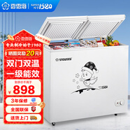 香雪海 双温冰柜家用小型双箱冷柜 一级能效冷藏冷冻两用商用大容量卧式冰箱双门冷柜节能省电 【一级能效 节能省电】双温冰柜 212L
