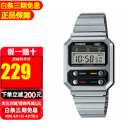卡西欧（CASIO）吃豆人PAC-MAN限量款复古经典方块手表送男友 A100WE-1A