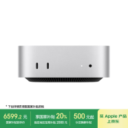 Apple/苹果AI电脑/【10Gb 以太网】Mac mini迷你主机 M4银色(10+10核) 32G 256G台式电脑主机