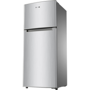 奥马（Homa）130升 节能双门冰箱家用租房办公室 大冷藏双开门电冰箱小型冰箱 R2-130GN银色