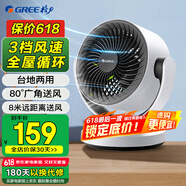 格力（GREE）空气循环扇台式小风扇家用宿舍办公室桌面电风扇上下左右摇头涡轮换气扇循环对流风扇FXT-15X65ag3