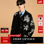 MLMR MY LIFE MY RULES冬季新款宽松提花设计针织衫上衣情侣款男士毛衣M2332400 黑色 L 180