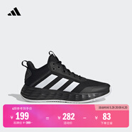 adidas OWNTHEGAME 2.0团队款实战运动篮球鞋男子阿迪达斯官方   黑/白   42