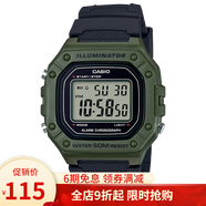 卡西欧（CASIO） 卡西欧(CASIO)户外学生运动防水电子表中性表男士腕表 W-218H-3A