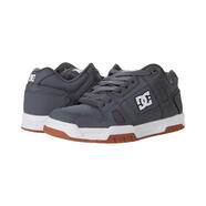 DcshoecousaDC男士运动休闲鞋 Stag 经典轻便舒适防滑耐磨运动板鞋 Grey/Gum 40.5