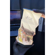 10年家节定制书灯折叠旋转灯学校伴手礼文创博物馆夜灯礼品 旦大学定制旋转灯100个起订