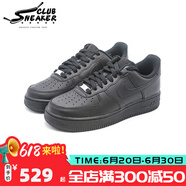 耐克（NIKE）Air Force 1 AF1空军一号 全白黑武士经典款男女情侣休闲运动板鞋 CW2288-001 40