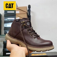 卡特（CAT）低帮男鞋马丁靴英伦风复古工装鞋潮男休闲男鞋春秋季 中邦咖啡 40 运动鞋码