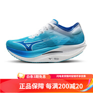 美津浓（MIZUNO）美津浓24男女竞速马拉松碳板跑鞋 WAVE REBELLION PRO2 51_深蓝_荧光蓝_银色 38.5