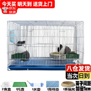 贝尼宠 兔子笼 兔子窝 兔笼子 不含兔子 宠物兔子小兔子 兔子笼60#含水壶脚垫窝垫2-4只