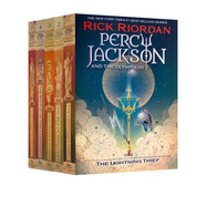 新版 英文原版 波西杰克逊与神火之盗 第一季五部曲 1-5礼盒装 Percy Jackson Collection 第一季 希腊神话冒险 Rick Riordan 青少年奇幻小说 绿山墙 波西杰克逊与