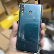 解颜适用于三星A40S中壳中框A3050A3058后壳后盖电池盖外壳卡托 a40s水光蓝后盖精品